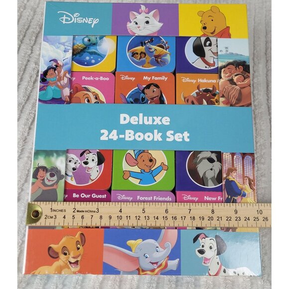 Pixar Disney Deluxe 24 Book Block Set Toddler Early Learner Reader Educational - Picture 6 of 8